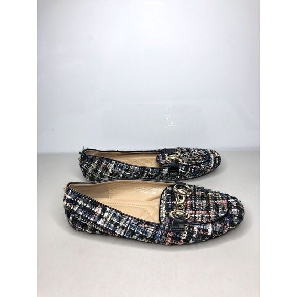 Patrizia Spring Step Chanello Multicolor Fabric Leather Flats Women Sz 39EU/8.5M - Picture 1 of 13